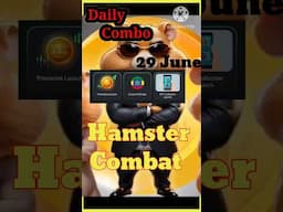 Daily Combo Hamster combat. 29 June 2024 || @HamsterKombat_Official