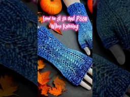 How to slip a stitch and pass it over when knitting or Sl st and PSSO #knitting #howtoknit #knit