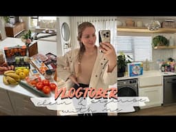 VLOGTOBER: Grocery and Cleaning Products Shopping, Organising, Fridge Clean & Home Vlog