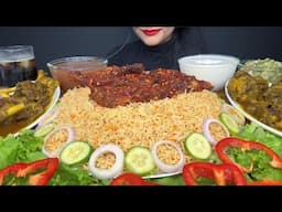 ASMR EATING MANDI RICE,PERI PERI AL FAHAM ,MUTTON MANDI ,MAYO,SALAD