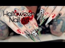 Mix Match Halloween Nail Art Tutorial | Easy Beginner Nail Tech Art