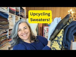 How I upcycle 3 sweaters (sweater weather)