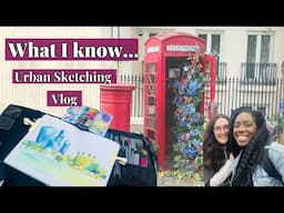 Urban Sketching in London with Sarah Burns | Art Vlog & Tips!