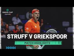 Jan-Lennard Struff v Tallon Griekspoor Highlights | Germany v Netherlands | 2024 Davis Cup Finals