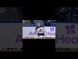 Avs goalie hurls stick in frustration 😮 #shorts