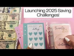 LAUNCHING 2025 SAVINGS CHALLENGES | Low Cash Stuffing | SAVINGS CHALLENGE STUFFING | November #1