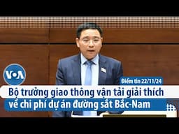 Bộ trưởng giao thông vận tải giải thích về chi phí dự án đường sắt Bắc-Nam | Điểm tin VN | VOA