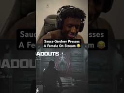 Sauce Gardner Presses A Female On Stream 😂 #saucegardner #nfl #shorts