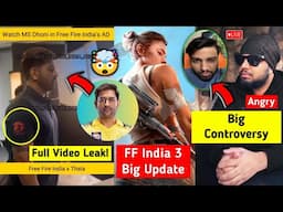 SHOCKING 🤯 - FF India x MS Dhoni Shoot Video Leaked, FF India 3 Big Updates 🔥, Jonty Bhai Very Angry