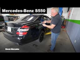 How to release electric parking brake, emergency brake release Mercedes S550