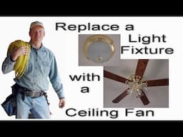 How to Replace a Light Fixture Ceiling Fan