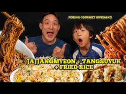 JJAJANGMYEON + TANGSUYUK + Fried Rice Mukbang from Peking Gourmet