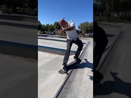 Alley Oop 50 to Smith Grind, Long Slappy Krook  Joel Jutagir Newark Skatepark #skateboarding #shorts