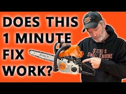 Fix a STUCK Chainsaw CHOKE Lever in SECONDS!