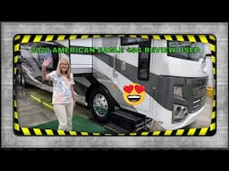 2020 AMERICAN EAGLE 45G CLASS A 605 HP CUMMINS DIESEL 4 SLIDE MOTOR HOME USED FOR SALE REVIEW SPECS