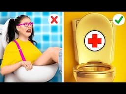 ¡Papá Rico Vs Mamá Pobre! ¡Tipos Divertidos de Doctores! Los Mejores Gadgets de Crianza por 123 GO!