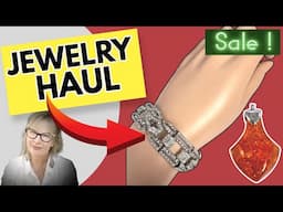 OLD Jewelry for SALE Fun Haul Unboxing Art Deco, Amber, Sterling Silver, Kuchi and MORE!