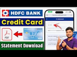 HDFC Credit Card PDF Statement Kaise Nikale | How to Donwload HDFC Bank Credit Cards Bill Statement