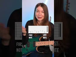 How to read guitar tabs for beginners #shorts