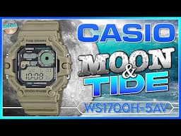 A Very Cool Looking Fishing Watch From Casio! | Casio Quartz Tide Graph / Moon Phase WS1700H-5AV