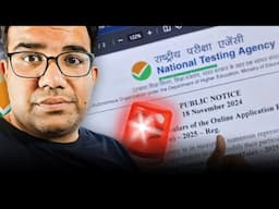 💥NTA Official Critical Update | 🤩Relief for JEE Aspirants | Vinay Shur Sir