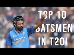 Top 10 Batsman with Most Runs in T20 Internationals