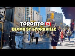 Toronto Downtown Bloor St And Yorkville Village Walking Tour Toronto Canada 4K