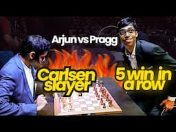 Arjun Erigaisi takes on his friend Praggnanandhaa | Tata Steel Chess India 2024