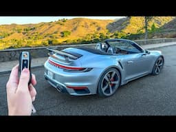 *0-60 MPH In 2.5 seconds* 2024 Porsche 911 Turbo Cabriolet POV Drive