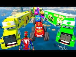 Cars 3 Hot Wheels Monster McQueen & Spiderman Challenge Ramps Gta 5 Mods