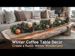 Elegant Coffee Table Winter Wonderland Decor Ideas You Need to Try