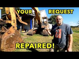 Fixing The Most Requested Repair On The Excavator.  Case 170B.