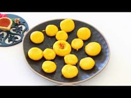 Kesar Badam Peda - Easy Diwali sweets - Dhood Peda recipe - Milk peda recipe