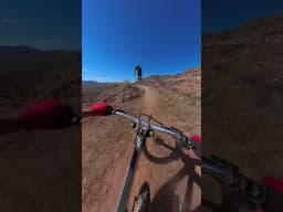 Bike riding a risky cliff edge 1000ft up | Utah desert