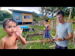 Mountain simple life: A foreigner and Filipina's tiny home, Installing garden beds and baby pool