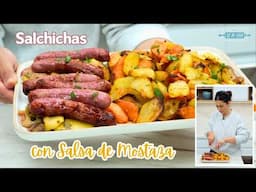 🌟 🌭 Salchichas con Salsa de Mostaza y Salvia!!! 🌿🤫 ¡Una receta fácil y deliciosa! 😋