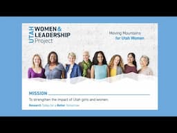 Introduction: Utah Women & Leadership Project