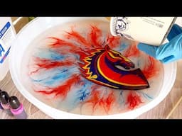 Resin Art Lesson! Amazing Epoxy Table with Football Team Logo.