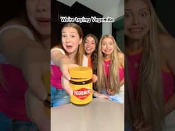 Trying VEGEMITE for the FIRST time! 👀😱😆 | Triple Charm #shorts