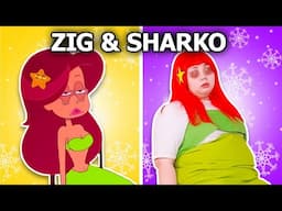 Exhausted Mermaid Marina - Zig And Sharko In Real Life | Zig & Sharko Funny Animation