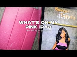 WHAT’S ON MY PINK IPAD🩷 + how I edit my instagram pics