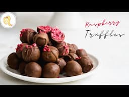 Vegan Raspberry Truffles | easy, plant-based, gluten-free | Chef Ani