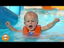 WOW! Cutest SCREAMING Baby Playing With Water #2 - Funny Baby Videos | Just Funniest