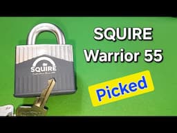 (388) Lock Picking A Squire Warrior 55 Armoured Steel Body Padlock