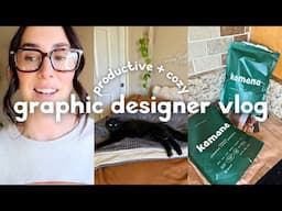 day in the life of a $100K+ graphic designer (new glasses & brand design)