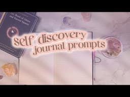 Self Discovery Journal Prompts | Journaling for Self Discovery | Finding who you are journal session