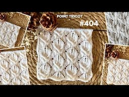 #404 Tutoriel TRICOT: Point COISÉ &  AJOURÉ 🤍 @mailanec #tutorial #knitting #knittingpattern