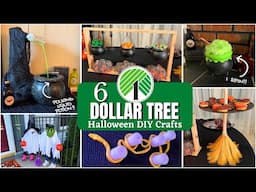 6 DOLLAR TREE DIY Halloween Decor Crafts | Easy, Cheap & Spooky Ideas for 2024