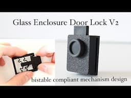 DIY Demo: Glass terrarium door lock V2