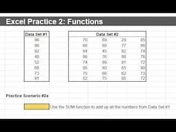 Excel Lesson 2: Excel Functions